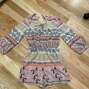 Printed romper